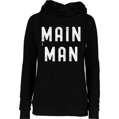 Main Man Side Chick Thanksgiving Meal Matching Couple Pajama Womens Funnel Neck Pullover Hood