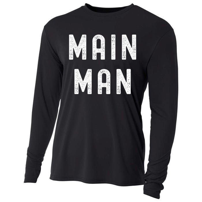 Main Man Side Chick Thanksgiving Meal Matching Couple Pajama Cooling Performance Long Sleeve Crew