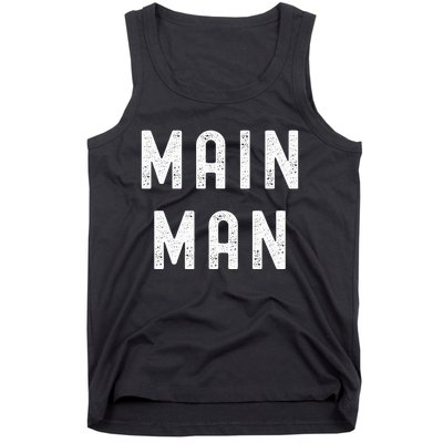 Main Man Side Chick Thanksgiving Meal Matching Couple Pajama Tank Top