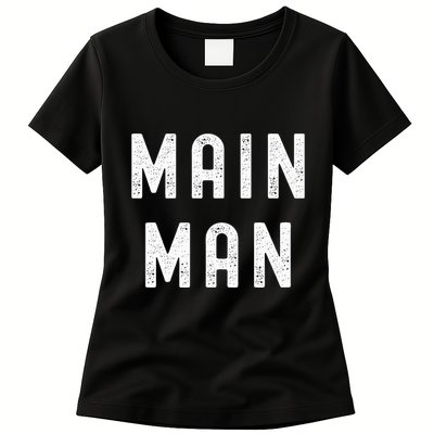 Main Man Side Chick Thanksgiving Meal Matching Couple Pajama Womens T-Shirt