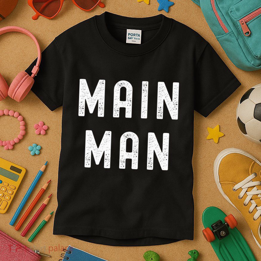 Main Man Side Chick Thanksgiving Meal Matching Couple Pajama Kids T-Shirt