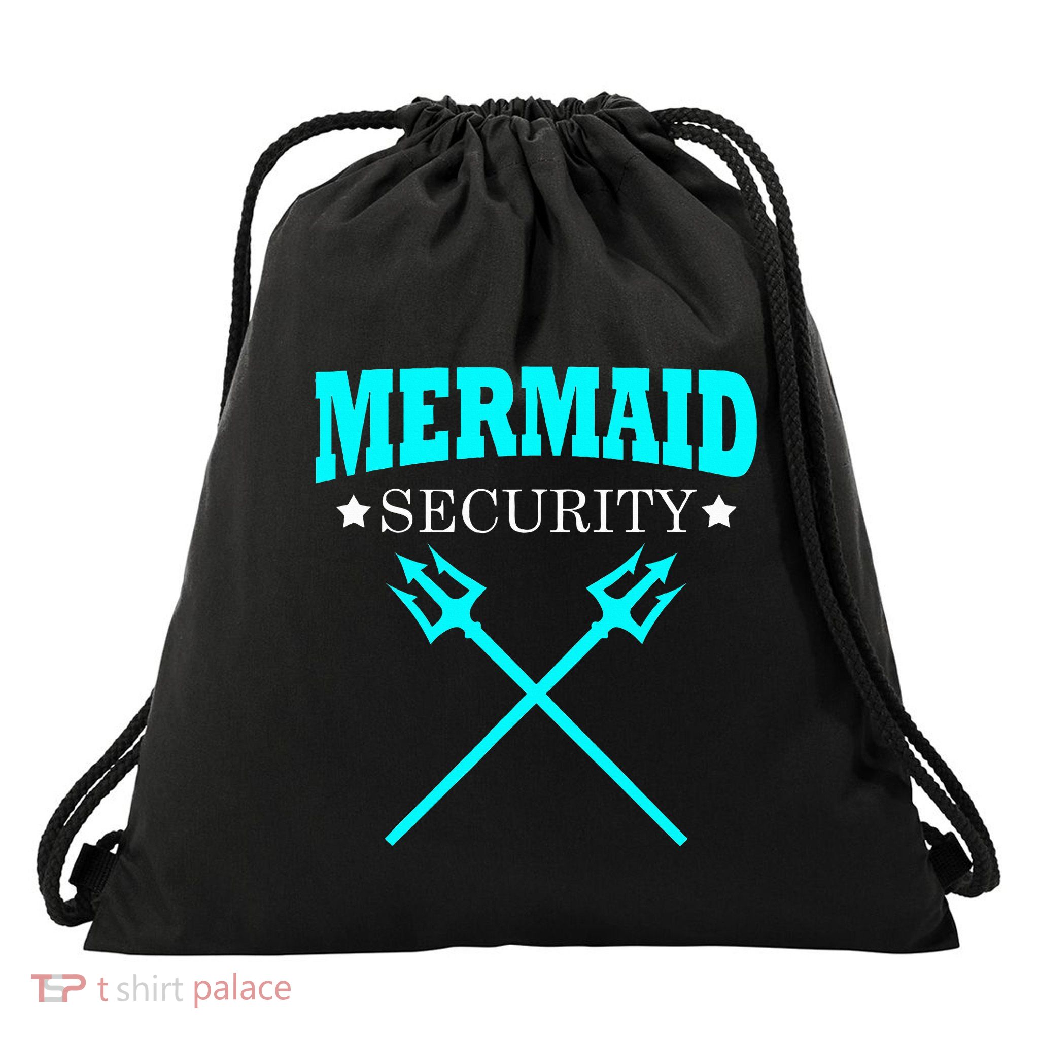 Merman Mermaid Security Drawstring Bag