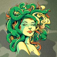 Medusa Marijuana Stoner Legacy Tie Dye Trucker Hat