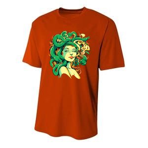 Medusa Marijuana Stoner Youth Performance Sprint T-Shirt