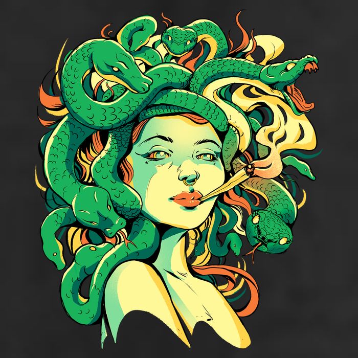 Medusa Marijuana Stoner Cool Comfort Performance Bucket Hat