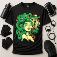 Medusa Marijuana Stoner Cooling Performance Crew T-Shirt