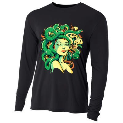 Medusa Marijuana Stoner Cooling Performance Long Sleeve Crew