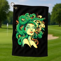 Medusa Marijuana Stoner Golf Towel