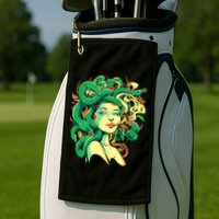 Medusa Marijuana Stoner Golf Towel