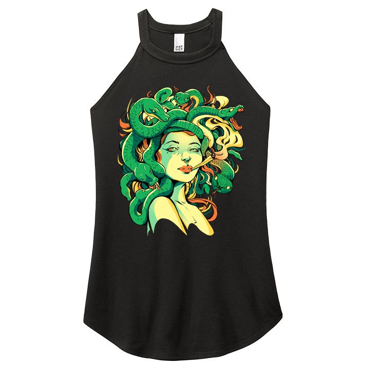 Medusa Marijuana Stoner Women's Perfect Tri Rocker Tank