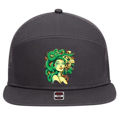 Medusa Marijuana Stoner 7 Panel Mesh Trucker Snapback Hat