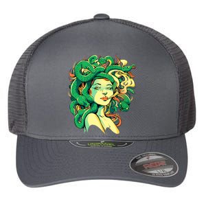 Medusa Marijuana Stoner Flexfit Unipanel Trucker Cap