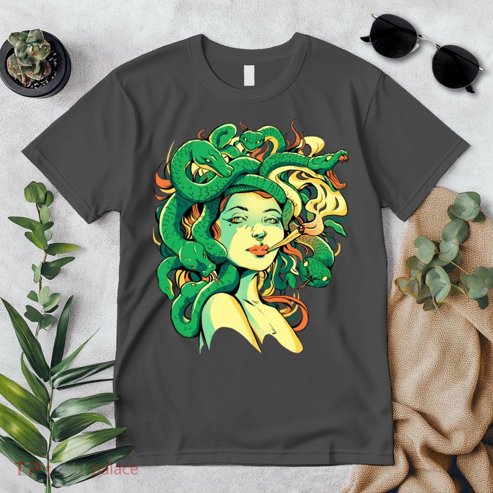 Medusa Marijuana Stoner Premium T-Shirt