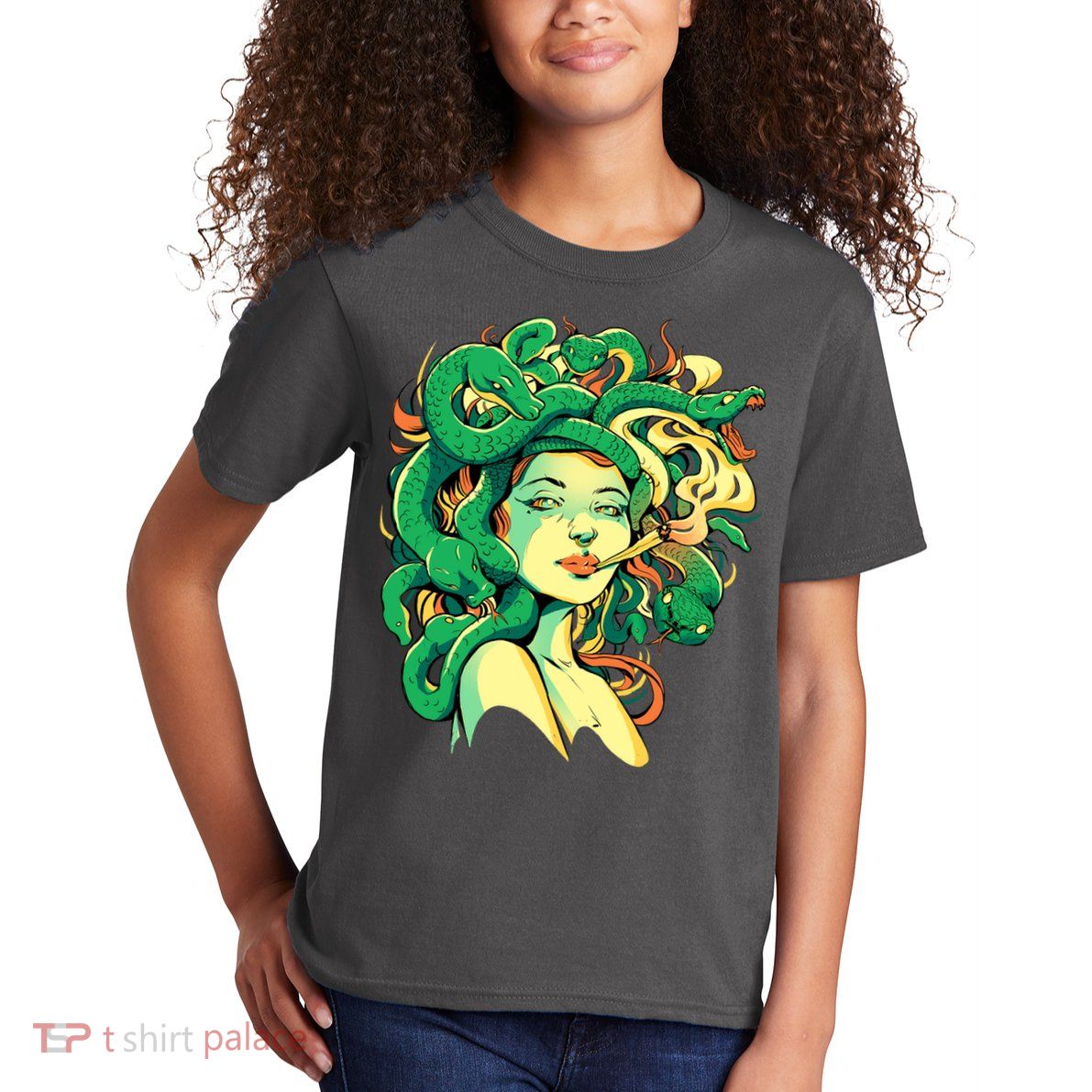 Medusa Marijuana Stoner Kids T-Shirt