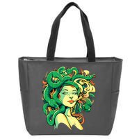 Medusa Marijuana Stoner Zip Tote Bag