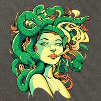 Medusa Marijuana Stoner Cotton Canvas Backpack