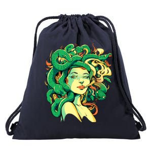 Medusa Marijuana Stoner Drawstring Bag