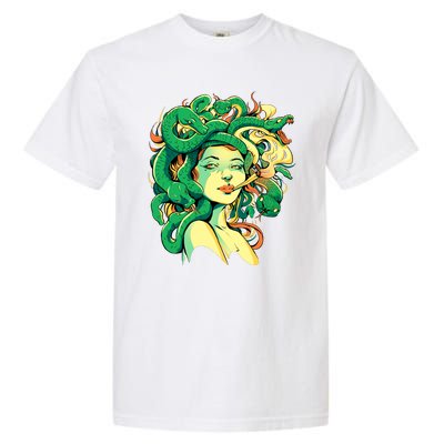 Medusa Marijuana Stoner Garment-Dyed Heavyweight T-Shirt