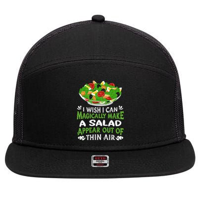 Magically Make Salads Appear Out Of Thin Air Salad 7 Panel Mesh Trucker Snapback Hat