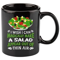 Magically Make Salads Appear Out Of Thin Air Salad 11oz C Handle Ceramic Mug