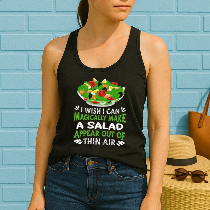 Magically Make Salads Appear Out Of Thin Air Salad Womens Tank Top