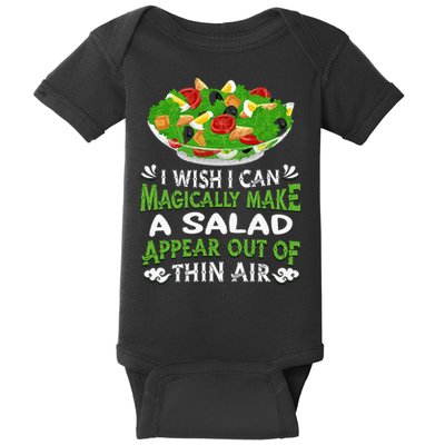 Magically Make Salads Appear Out Of Thin Air Salad Baby Bodysuit