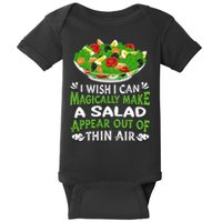 Magically Make Salads Appear Out Of Thin Air Salad Baby Bodysuit