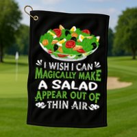Magically Make Salads Appear Out Of Thin Air Salad Golf Towel