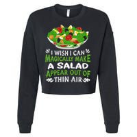 Magically Make Salads Appear Out Of Thin Air Salad Cropped Pullover Crew