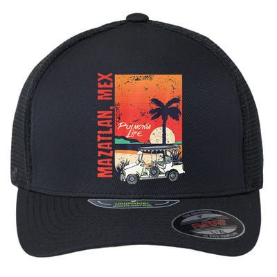 Mazatlan Mexico Sinaloa Pulmonia Vacation Cruise Souvenir Flexfit Unipanel Trucker Cap