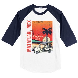 Mazatlan Mexico Sinaloa Pulmonia Vacation Cruise Souvenir Baseball Sleeve Shirt