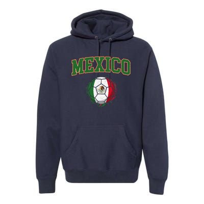 Mexico Mexican Soccer Tournament Game Premium Hoodie