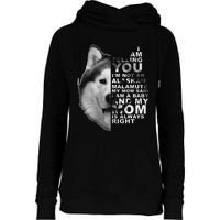 My Mom Said I am a Baby Alaskan Malamute Dog for mom Womens Funnel Neck Pullover Hood