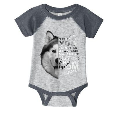 My Mom Said I am a Baby Alaskan Malamute Dog for mom Infant Baby Jersey Bodysuit