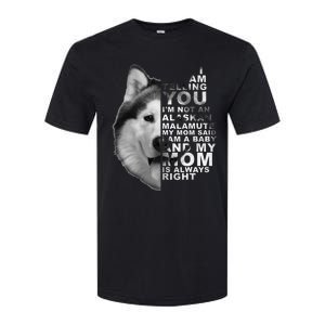 My Mom Said I am a Baby Alaskan Malamute Dog for mom Softstyle CVC T-Shirt