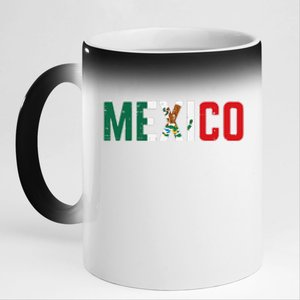 Mexico Mexican Soccer Fan Gift 11oz Black Color Changing Mug