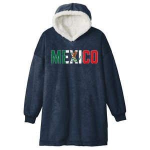 Mexico Mexican Soccer Fan Gift Hooded Wearable Blanket