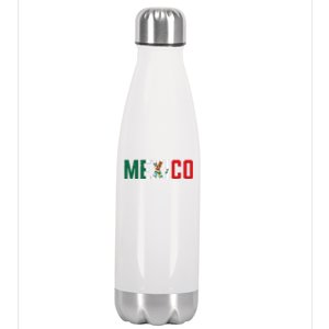 Mexico Mexican Soccer Fan Gift Stainless Steel Insulated Water Bottle