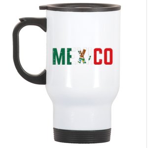 Mexico Mexican Soccer Fan Gift Stainless Steel Travel Mug