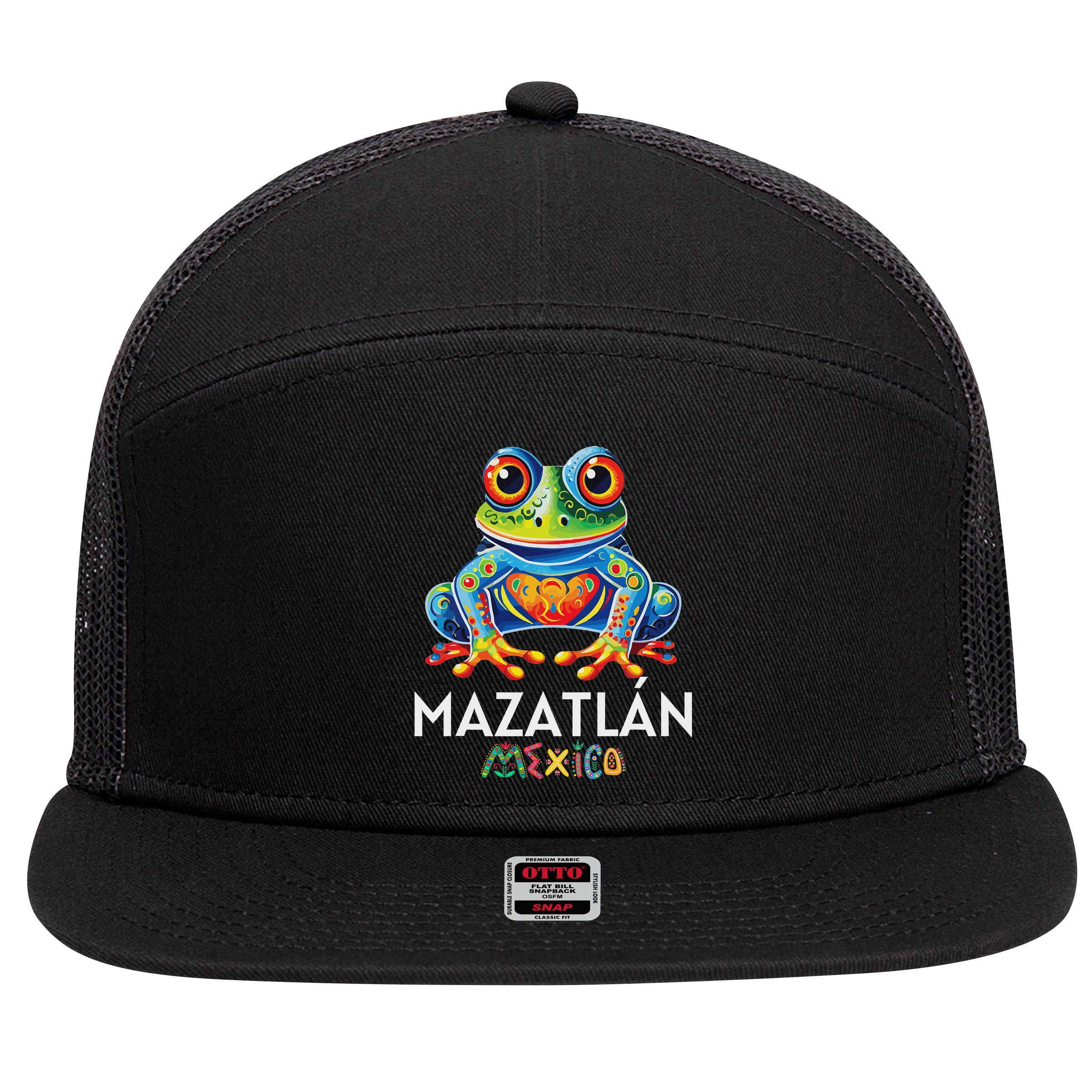 Mexico Mazatlán Souvenir Mazatlán 7 Panel Mesh Trucker Snapback Hat