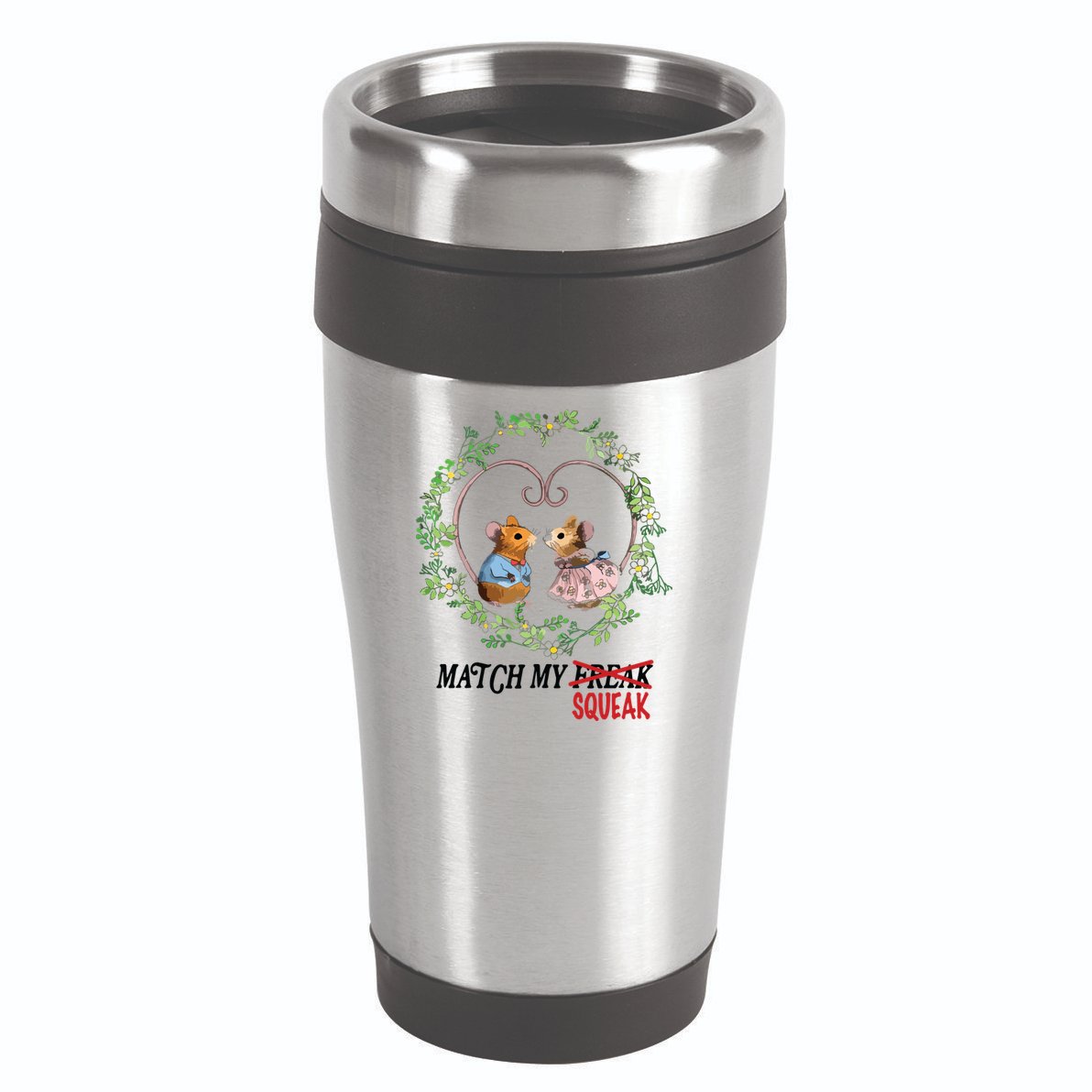 Match My Squeak 16oz Travel Tumbler