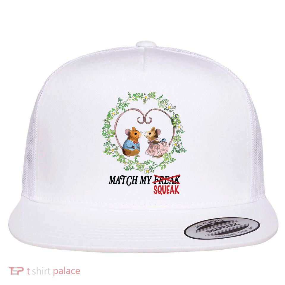 Match My Squeak Flat Bill Trucker Hat