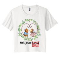 Match My Squeak Women's Crop Top Tee