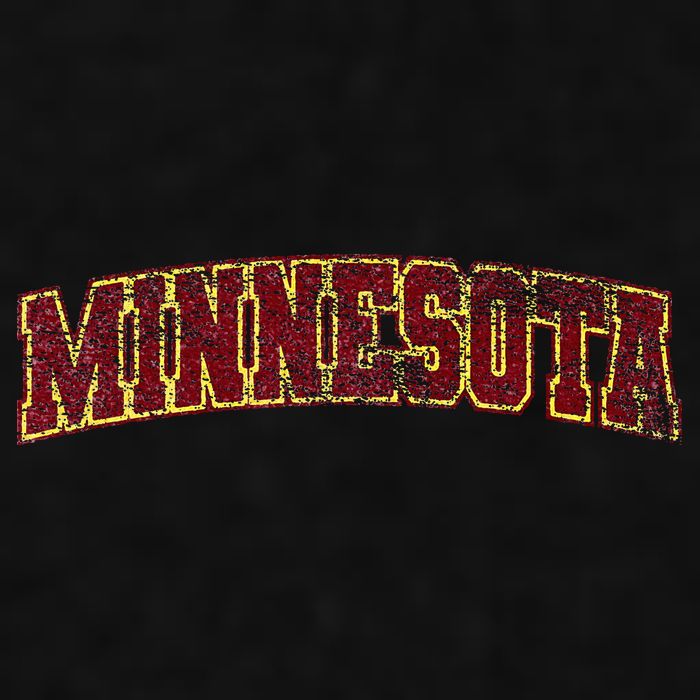 Minnesota Mn State Varsity Style Faded Design Ladies PosiCharge Tri-Blend Wicking Tank