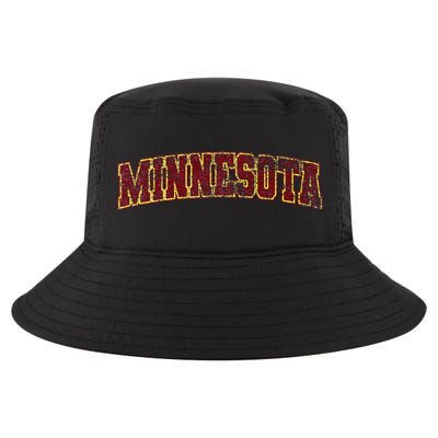 Minnesota Mn State Varsity Style Faded Design Cool Comfort Performance Bucket Hat