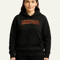 Minnesota Mn State Varsity Style Faded Design Hoodie