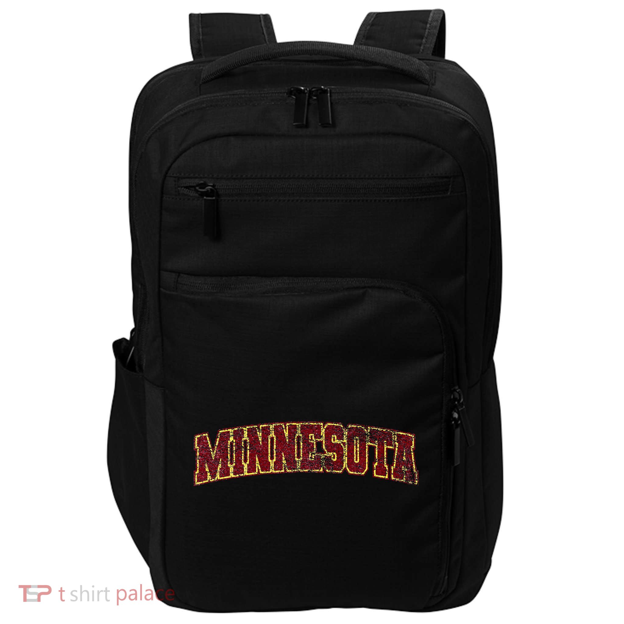 Minnesota Mn State Varsity Style Faded Design Impact Tech Backpack