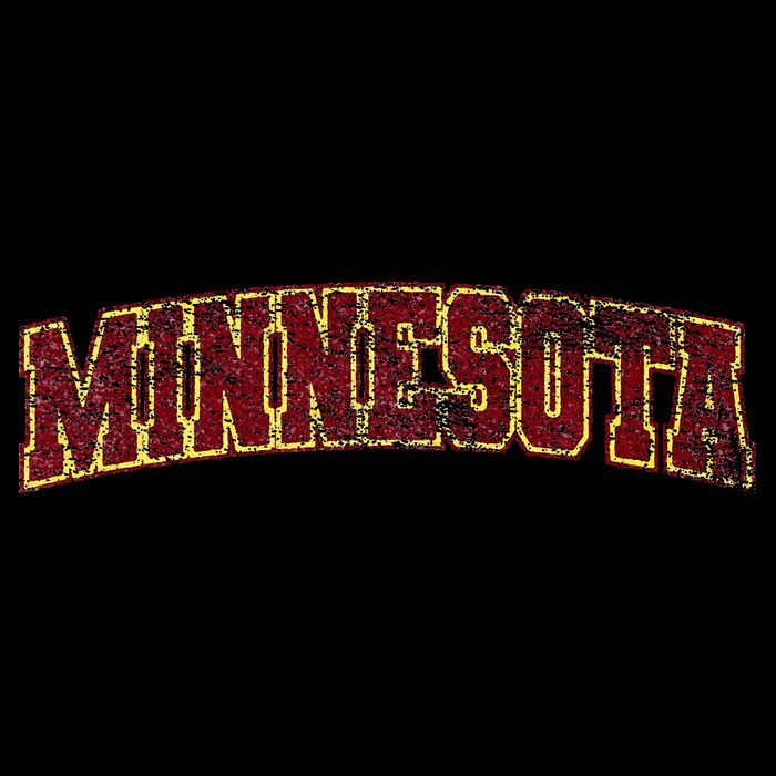 Minnesota Mn State Varsity Style Faded Design 7-Panel Snapback Hat