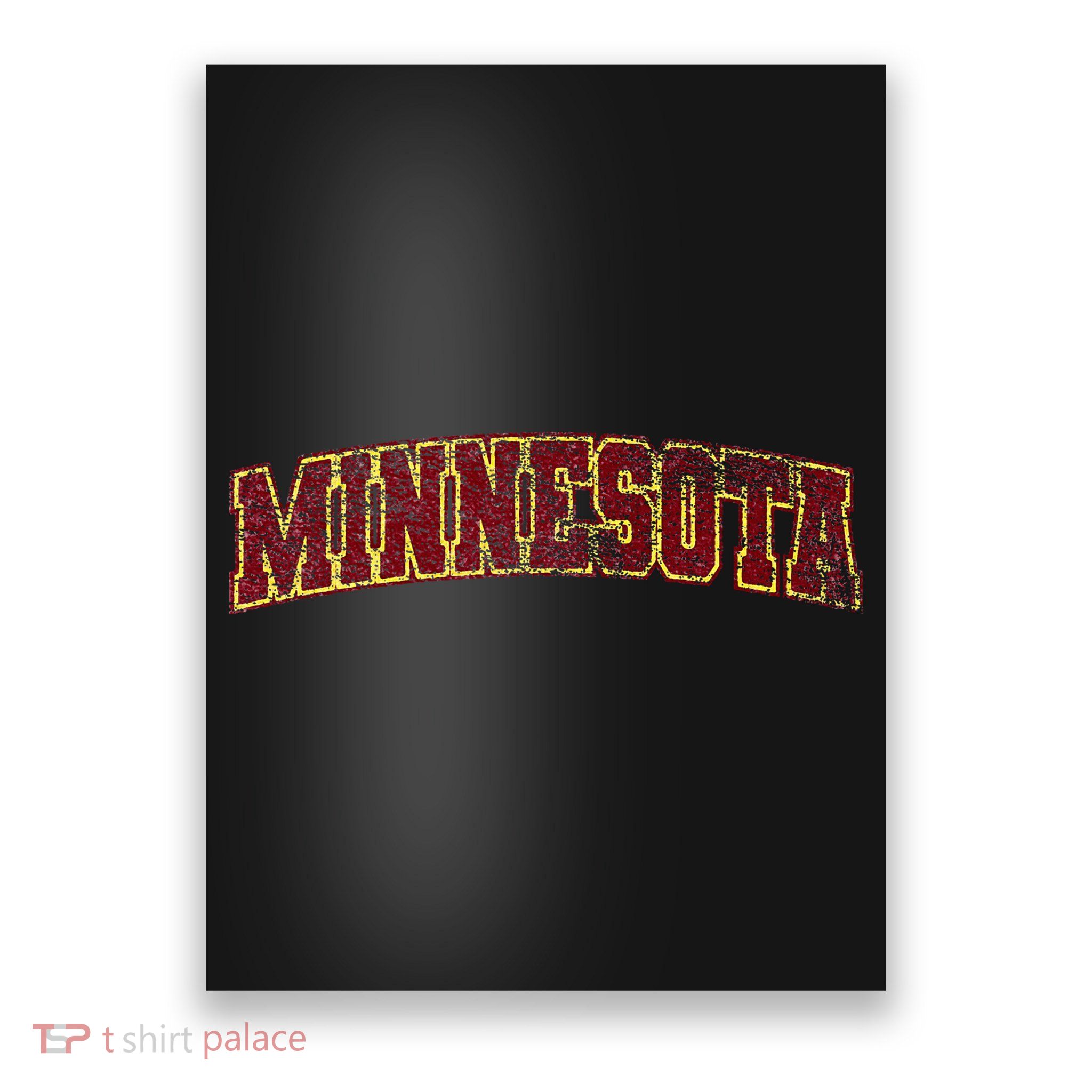 Minnesota Mn State Varsity Style Faded Design Poster