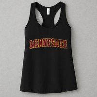 Minnesota Mn State Varsity Style Faded Design Womens Tank Top